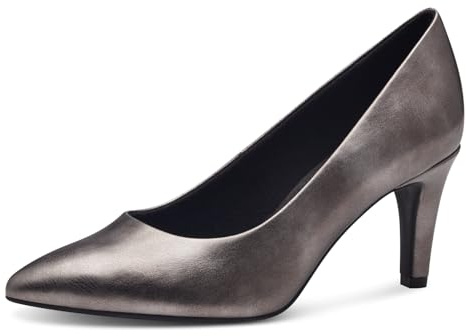 s.Oliver Damen Pumps Spitz Elegant, Silber (Pewter), 39 EU