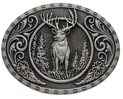 Xwest Wild Stag Belt Buckle Deer Buckles