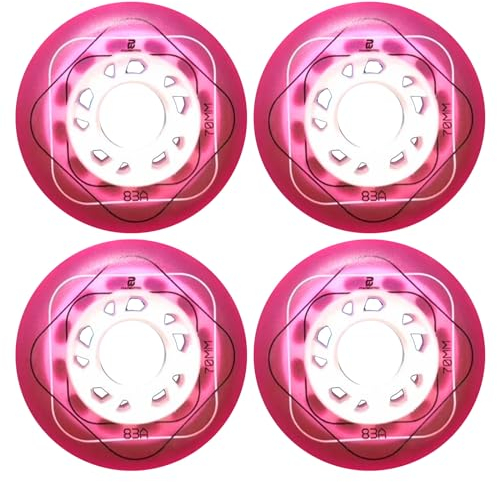 Skateboard-Räder 83A Inline-Rollschuh-Räder für drinnen und draußen, vorgesehen zum Austauschen von Inlineskates, Rollschuh-Räder für den Innenbereich, Räder 4er-Pack
