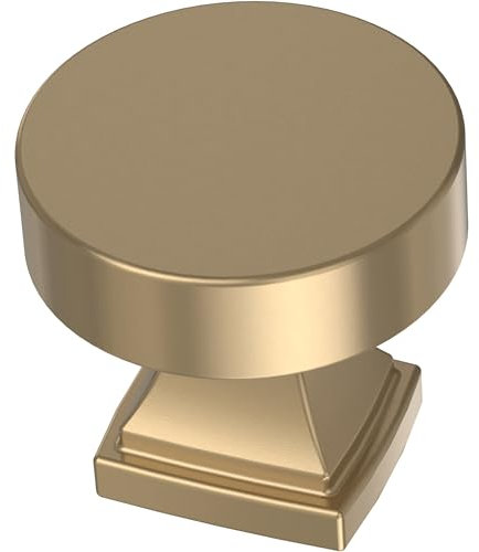 FRANKLIN BRASS Tiered Foot (10-Pack) Cabinet Knobs Champagne Bronze Nobs for Dresser/Kitchen/Closet Door/Furniture | 1-1/16 Drawer Pulls/Handles P49571C-CZ-B