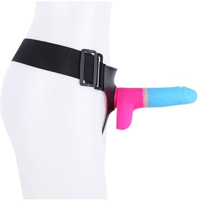 TRQOYTU Consolador Con Correa Consolador Realista Consolador Con Correa Con Ventosa Diversión Sexual Portátil Arnés Ajustable Masturbación De Carne Extraíble Juguete Sexual Para Mujeres