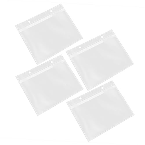 GARIOUANS 20pcs Photo Sleeve Inserts Refillable Album Pages with Ring Binder Transparent Protective Covers for Scrapbook Recipe Cards Postcards Double Sided Photo Refill