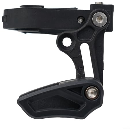 Guida per catena per bici a velocità singola, in lega di alluminio e nylon, protezione per corona anteriore con design anti-caduta, leggera e regolabile, protezione per catena per bici da strada