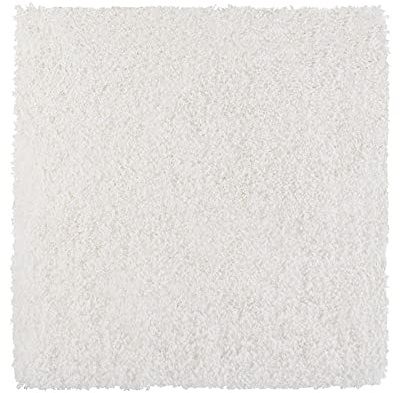 PANA® Premium WC-Vorleger ohne Ausschnitt - 45 x 45 cm - Farbe: Weiß | Ultraweich und saugstark - Rutschfeste Unterseite - OEKO-TEX Standard - Waschbar bei 30° - Für WC, Dusche und Gäste-WC