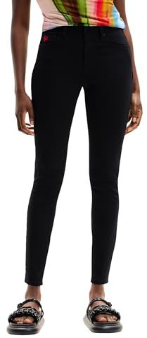 Desigual Women's Slim Push-Up Jeans Black
