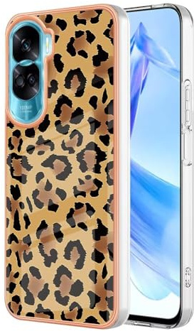 Google Pixel 9 Pro Kompatible für Handyhülle Google Pixel 9 Pro Hülle Silikon Case Cover Tasche Dünn Durchsichtige Schutzhülle Handytasche Schale Bumper TPU Fall Mädchen Etui Leopard