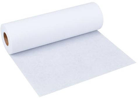 OLYCRAFT White Cut Away Embroidery Stabilizer 30cmx22.8m Roll Cut Away Stabilizer Backing Cut Away Machine Embroidery Stabilizer Soft Embroidery Backing Stabilizer for Machine Embroidery Backing
