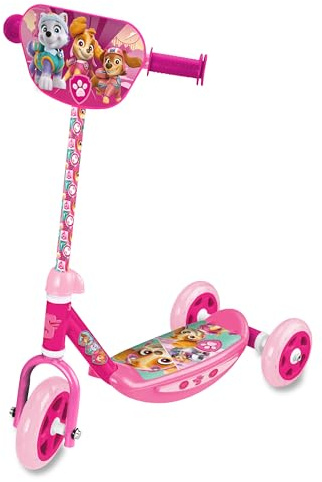 Patinete Infantil de 3 Ruedas de Paw Patrol. Base Antideslizante, puños ergonómicos. Calidad al Mejor Precio. De Acuerdo a la normativa CE. +2 años