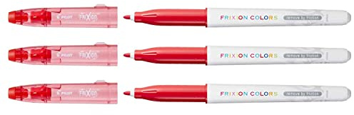 Pilot 3Stück Filzstifte radierbar Frixion Colors pte Durchschnitt rot