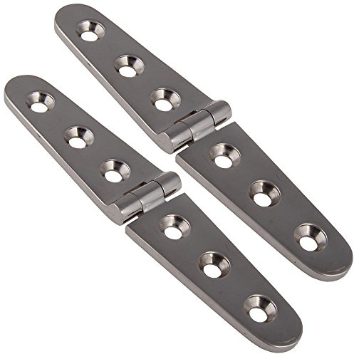 2 Edelstahl Scharniere LANG 152 x 30 mm Edelstahlscharnier Edelstahl A4 Türscharnier Beschlag Türscharnier