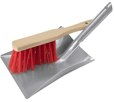 KA Sopset 455599 set sopskyffel metall handborste sopskyffel galvaniserad sopborste