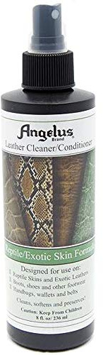 Angelus Reptile Exotic Skin Cleaner & Conditioner 236,8 g | pour Bottes, Chaussures, Sacs, Portefeuilles, Vestes – Fabriqué aux États-Unis, Claire, 8 Oz