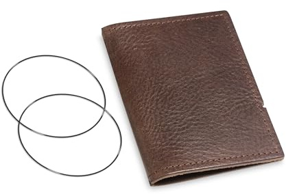 A7, revolutionäres, nachhaltiges X17-Konzept für Notizbuch, Personal Organizer und Terminplaner/Hülle für 1 Heft! Belgisches Leder dunkel-braun, Kastanie, Made in Germany, 17 Jahre Garantie*