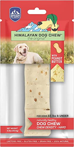 Himalayan Chews 3 Pack of Peanut Butter Flavor Cheese Dog Chews, Large, Long Lasting, No Lactose or Grains