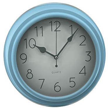 CABLEPELADO Reloj Pared Moderno Parnell 25 cm Azul