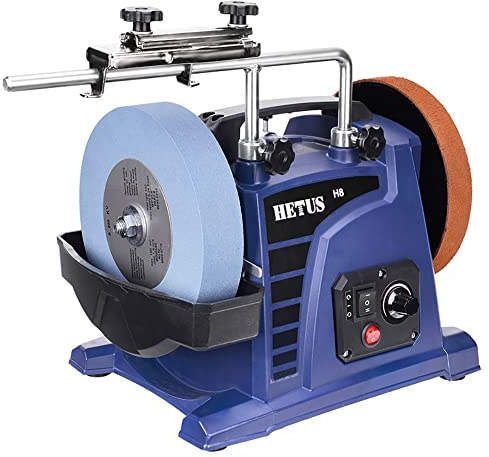 Affilacoltelli Elettrico a Bassa Velocità Raffreddato Ad Acqua Utensile per Tornitura per La Lavorazione del Legno per Uso Domestico Macchina per Affilare Scalpelli per Coltelli da Intaglio