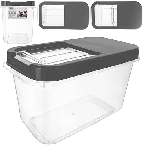 orion group Caja de almacenamiento con tapa, organizador de cocina, 10 L | Contenedores de almacenamiento para alimentos, cocinas, recipientes herméticos, recipientes de plástico