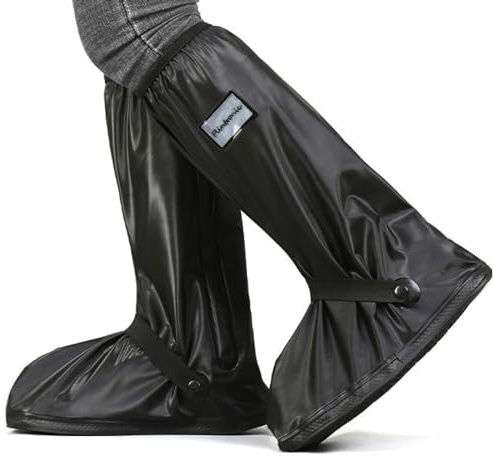 flintronic Regnskoöverdrag, vattentäta skoöverdrag, Mudsavers Bootcovers, regnskoöverdrag med halkfri sula, lämplig för herr dam, fotleggings, Medelstor, M
