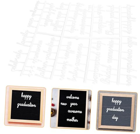 CAXUSD 2sätze Buchstaben Aus Kunststoff Für Filztafeln Weiße Buchstaben Für Tafeln Für Pinnwände Für Nachrichtentafeln Für Diy-botschaften