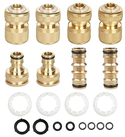 Mumuve Messing Schlauchadapter Anschluss Leckagefreie Armaturen 1/2-Zoll-3/4-Zoll Adapter Für Einen Effizienten Wasserkanalisierungsadapter