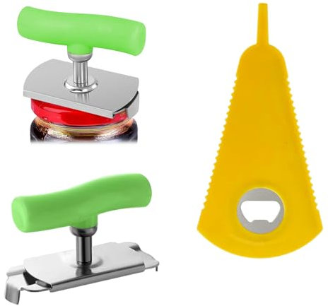 Pack of 2 Labour-Saving Can Opener, Effortless Arthritis Can Opener, Universal Glass Screw Lid Opener, Non-Slip Adjustable Lid Opener, Adjustable Lid Opener for Kitchen, Saves Effort