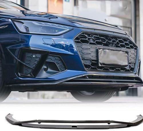 WXJFFF Auto Frontspoiler für Audi A4 B9 S-Line S4 Sedan 4-Door 2020-2021, Frontstoßstange Lippe Spoiler, Front Spoilerlippe Splitter Diffusor Body Kit, Auto Tuning Zubehör