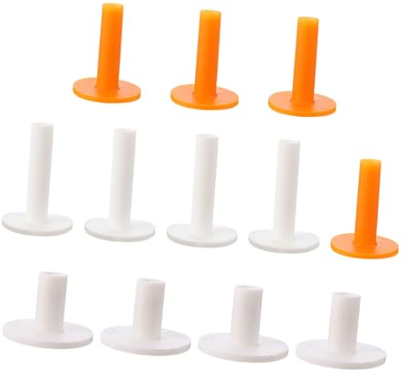 Anneome 12 Stück Golf-tees Kurze Driving-Range-tees Golf-trainingstees Aus Gummi Übungs-Tee-zubehör Zufällige Farbe
