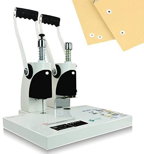 ZHJOPP Automatische Heissschmelz-Stanzmaschine für Schulbüro-Bindungen, 40 mm Dicke Hochleistungs-Stanzmaschine, Heissschmelz-Nietrohr-Bindemaschine