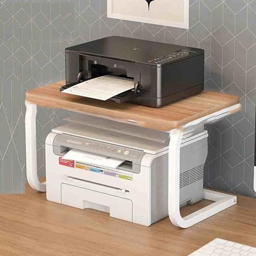 KUKIXKK pour Les Consoles de Jeux, Support Audio, Support D'imprimante, Support de Mixage Audio Mobile À Plusieurs Niveaux pour La Maison, Petit Support de Rangement de Bureau À Double Couche