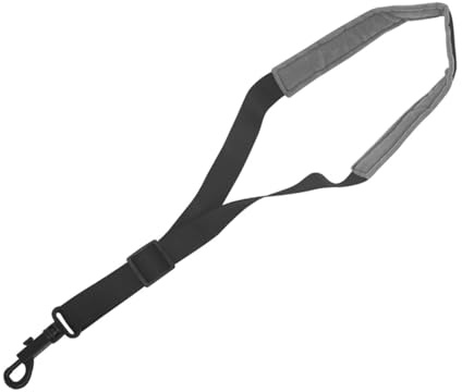 VINTORKY Leichter Saxophongurt aus Abs und Nylon für Alt und Tenorsaxophon Einzelschulter Design Geeignet für Kinder und Anfänger Komfortabler Halsgurt für Musikinstrumente