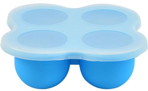 Toyvian Gefrierfach Für Babynahrung Deckel Für Aufbewahrungsboxen Aus Silikon 4 Gefrierbehälter Mit 4 Fächern Zur Aufbewahrung Von Püree Und Frischer Nahrung