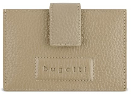 bugatti ELSA Kartenetui aus Rindsleder, Kartenhalter zum Auffächern in Sand
