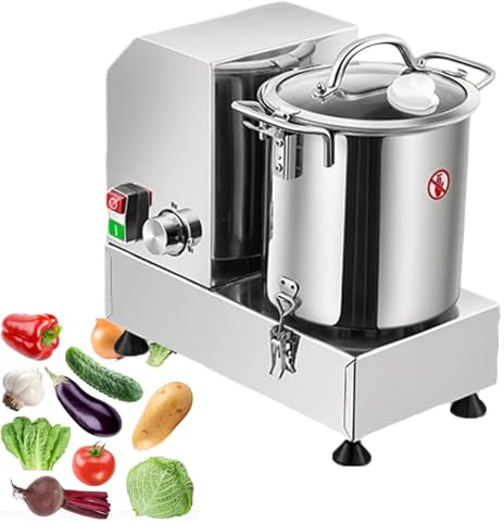 Heavy Duty Electric Food Processor - 1200/1800W High Power, 3700RPM for Grinding Meat, Blending Fruits, Vegetables, Grains, Garlic, Ideal for Commercial Use