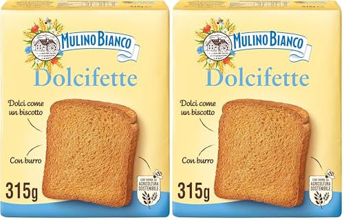 Mulino Bianco Fette Biscottate Dolcifette, 315g (Confezione da 2)