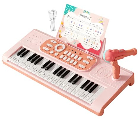 Zestaw Do Stylizacji Włosów I Makijażu Dla Dzieci | Komplet Z Głową Lalki Do Układania Fryzur I Makijażu | Keyboard För Barn Med 2 Spellägen,för Flickor och Pojkar Jul- eller Födelsedagspresent