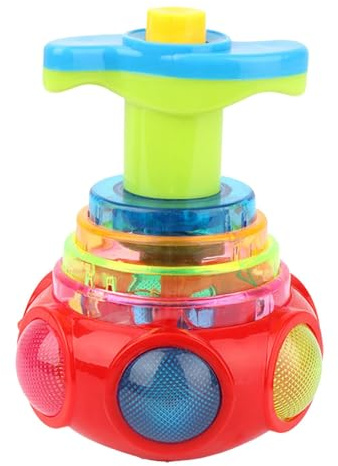 Trompos LED | Trompos Musicales Brillantes para Niños | con Luces Y Música | Adecuado como Regalo De Infantil, Regalo De Cumpleaños, Relleno De Calcetines, 7 * 8 * 8 Cm