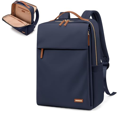 GOLF SUPAGS Ryggsäck för Laptop För Kvinnor Godkänd Av Flygbolag Avslappnad Multifunktionell 15,6-tums Ryggsäck för Resor, Arbete, Skolan, Marinblå, 15.6 Pouces, Vardagsryggsäckar
