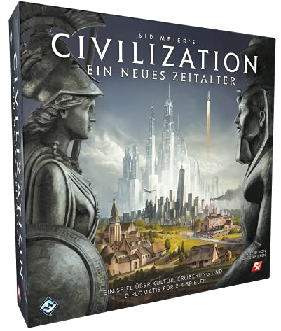 Fantasy Flight Games, Civilization: Ein neues Zeitalter, Grundspiel, Expertenspiel, Brettspiel, 2-4 Spieler, Ab 14+ Jahren, 120+ Minuten, Deutsch