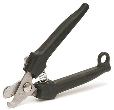 Jeffers Pet Nail Clippers – Small Thin Blade, Plier Style Grooming Tool for Dogs & Cats, Stainless Steel Trimmer with Stopper Tap Screw, Spring Loaded Handle, Professional Pet Nail Clipper, Black