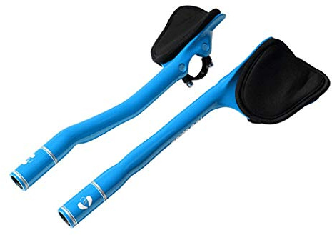OYHN Bicycle Rest TT Handlebar Carbon Handlebar TT Bar colorful Arm Rest bar Cycling Triathlon Aero Bar Super Light Rest Bar Road Bike 31.8mm 1 Pair,Blue