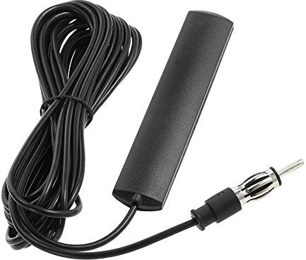 Antenna Universale per Autoradio, FM ANT-309 AM Antenna Radio Antenna per Montaggio Nascosto Adesivo per Auto Antenna Radio sul Parabrezza Cavo 85-112 MHZ 5M per auto, camion, barca