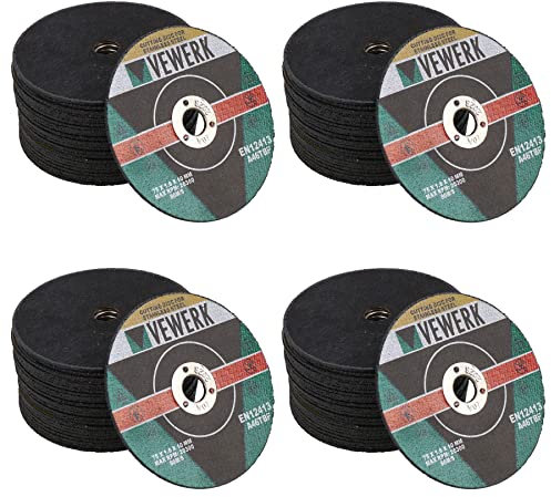 Dischi da taglio in acciaio inox, 75 mm, per utensili da taglio ad aria, 1,6 mm, confezione da 100