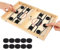 SULOLI Funny Fast Sling Puck Game, Slingshot Hockey, Winner Board Game Toy, Wooden Paced Sling Puck, Parent-child Interactive Toy for Adults