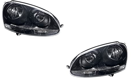 Johns Fari alogeni anteriori adatti per VW Golf 5 V set cromo/nero dal 10/03 Nuovo