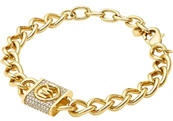 Michael Kors - Premium Metallic Muse Goldfarbenes Messing-Kettenarmband für Damen, MKJ8061710