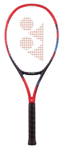 Yonex Vcore 98 (305G) Scarlet unbesaitet 305G Tennisschläger, Wettkampfschläger, Rot – Blau