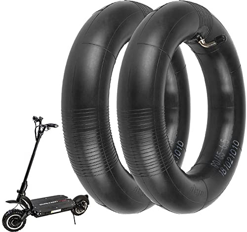 90/65-6.5 verstärkter Schlauch mit abgewinkeltem Ventil 90° | für 11 Zoll Reifen aufblasbar Off-Road, Slick und Road für Zero 11X/Speedual Plus/Dualtron Ultra/Kaabo Elektroroller