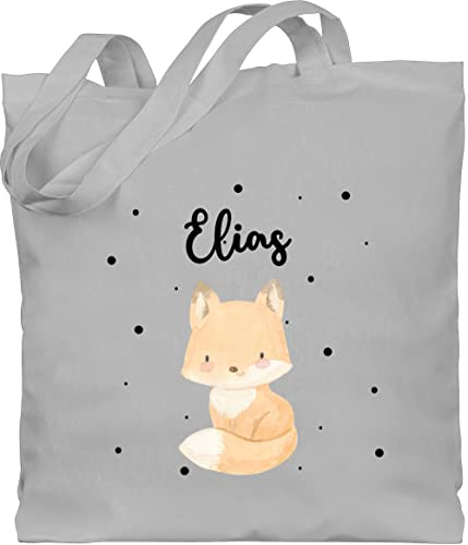 Geschenk mit Namen personalisiert by Shirtracer - Baumwolltasche - Tiere - Süßer Fuchs