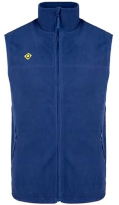 Izas - Chaleco de Forro Polar para Hombre - Chaqueta sin Mangas con Cuello Alto - Forro Polar de Invierno Ligero y de Secado Rápido - Ideal para Actividades al Aire Libre - Padru Vest Azul Real - M
