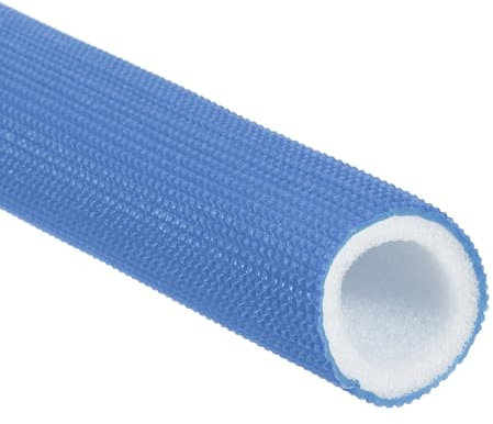 PATIKIL 4.9ft Pipe Insulation Tubing, 1 Pcs 1-1/8 Inch ID Heat Preservation Insulated Foam Tubing Handle Grip Support for Water Pipes, Air Conditioning Pipes, Blue